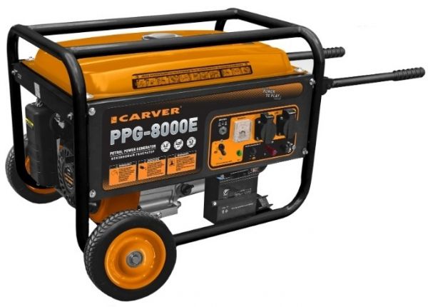 Электрогенератор Carver PPG- 8000Е LT-190F