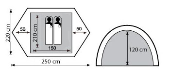 Палатка Tramp NISHE 2 FG