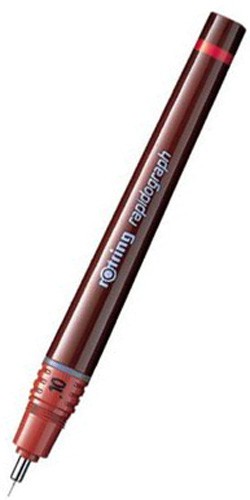 Рапидограф ROTRING толщина линии 0.10мм съемный пишущий узел/заправка тушь (сменный картридж)